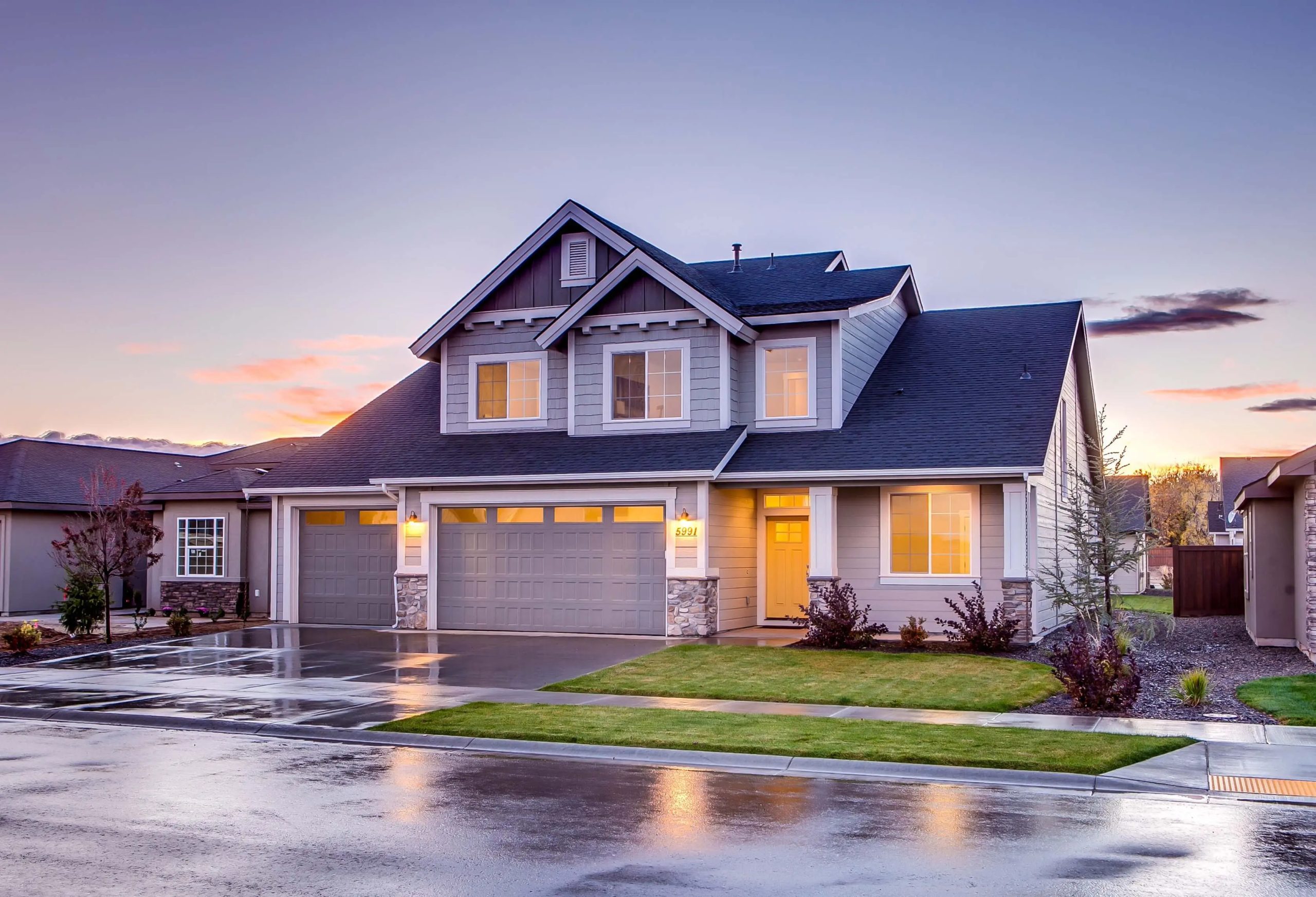 A modern home exterior representing estate and probate property services